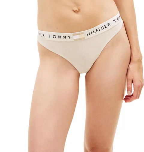 Tommy Hilfiger Bikini Classico da Donna Uw0Uw06038 Slip Beige (Beige Heather), S