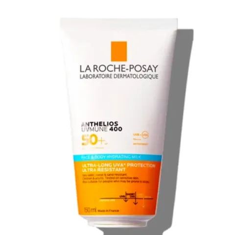 La Roche-Posay Anthelios UVMune 400, Latte Solare Idratante SPF50+, Per Tutti i Tipi di