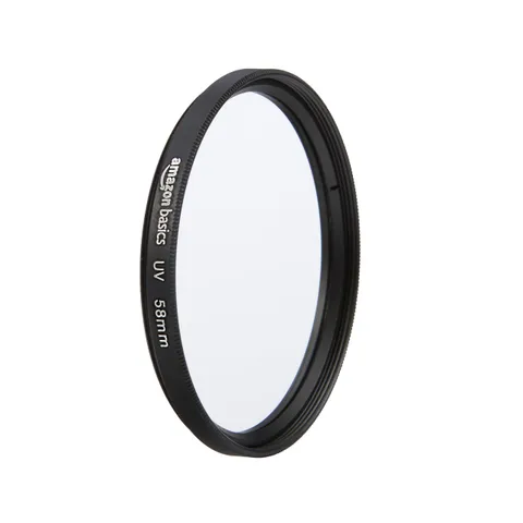 Amazon Basics 58 mm Filtro di Protezione UV Circolare per Immagini più Nitide, Protegge