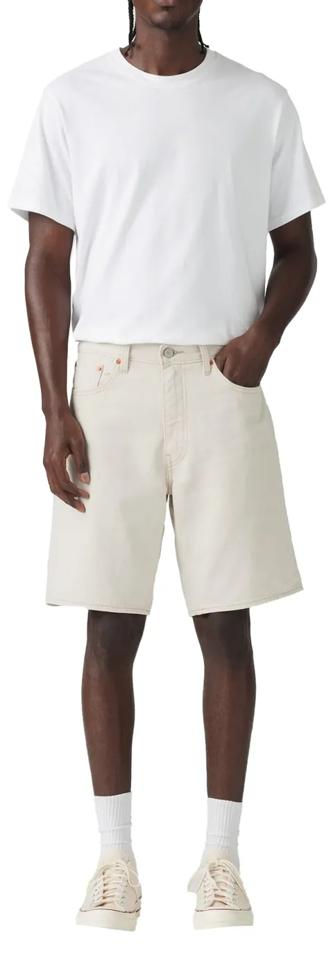 Levi's Uomo 468 Stay Loose, Pantaloncini, Ecru Journal LTWT Shorts, 29W