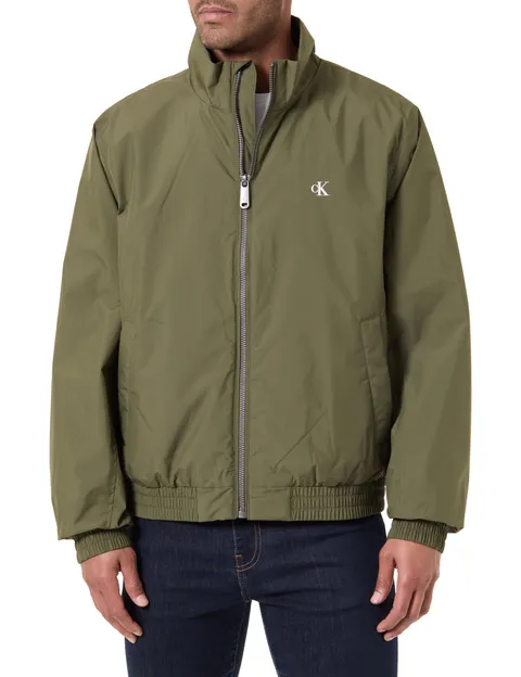 Calvin Klein LS Ripstop Padded Harrington Jkt Lv04Re515G Giacche, Beige (Fatigue), S