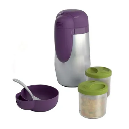 Chicco Portapappa Termico Acciaio Inox (2x250 ml, verde)