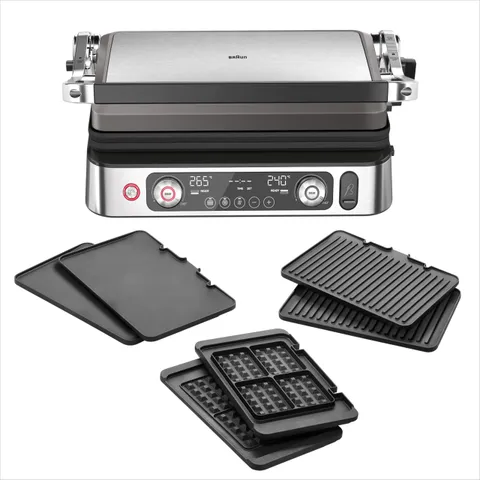 Braun MultiGrill9 CG9167 Griglia Elettrica a Controllo Elettronico, 2 Termostati