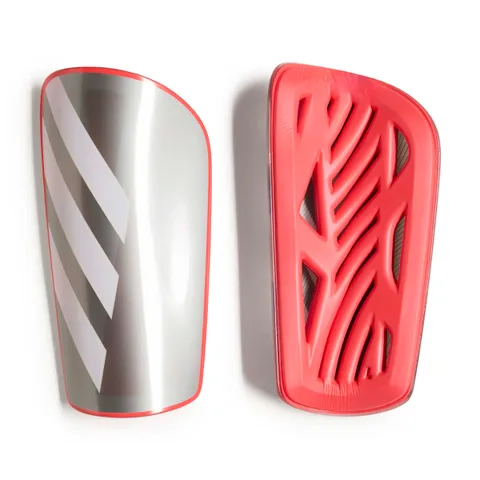adidas Mixte TIRO Shinguard League, iron met./lucid red/white/zero met., M