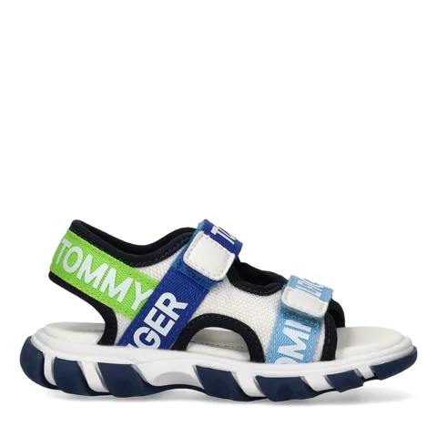 Tommy Hilfiger Kyle, Sandali, Bianco/Multicolor, 24 EU