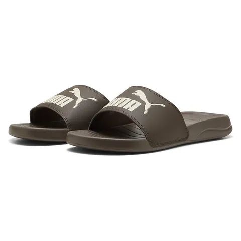 PUMA Popcat 20 Ciabatte Unisex Sandali Flat Bronze-Alpine Snow, 42, Neve alpina piatta in