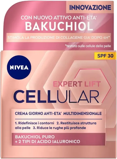 Nivea Cellular Expert LIFT Crema Giorno Anti-età Multidimensionale SPF 30 50 ml, Crema
