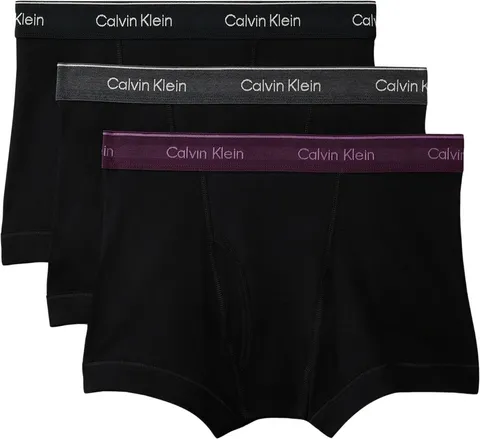 Calvin Klein - Confezione da 3 Boxer da Uomo con Fascia Logo in Vita, S