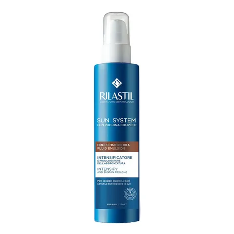 Rilastil Sun System Intensificatore e Prolungatore dell'Abbronzatura, Fluido Viso e