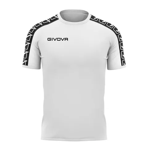 Givova Poly Band - Maglietta a Maniche Corte Unisex - Adulto, Bianco, S