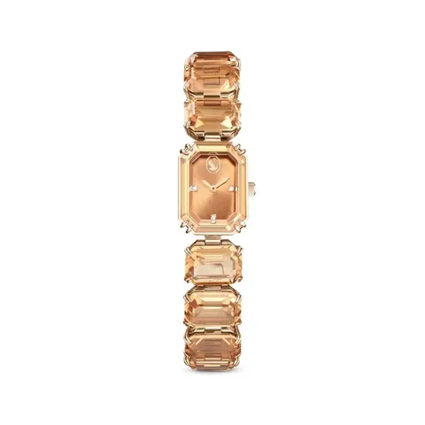 Swarovski Orologio, con Cristalli Marroni, Taglio Octagon, Meccanismo al Quarzo