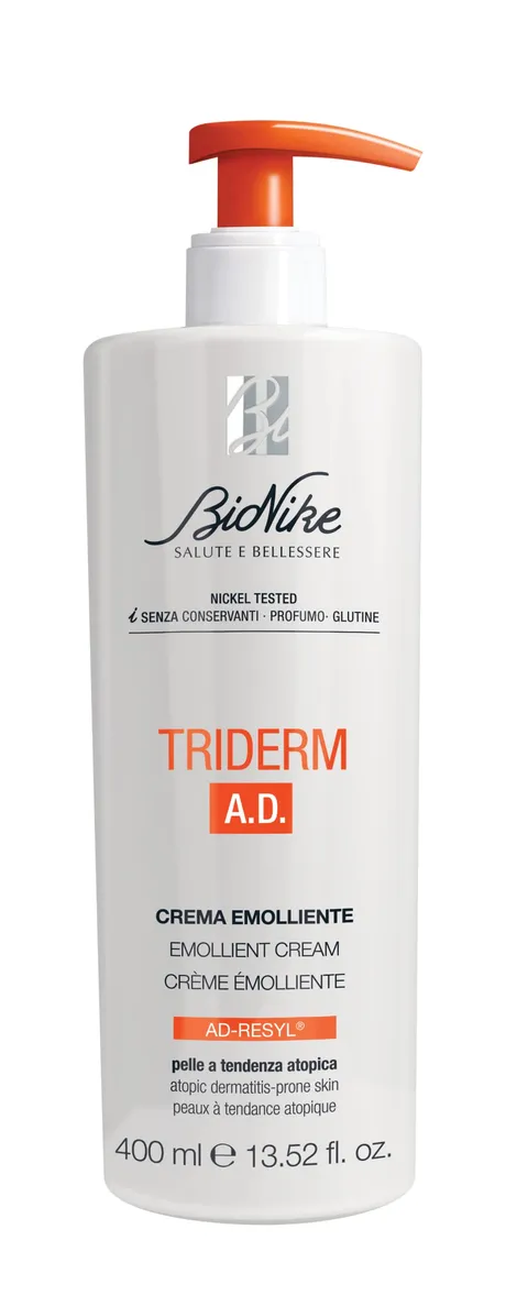 Bionike Triderm A.D. - Crema Corpo Emolliente per Pelli Atopiche, Azione Idratante e