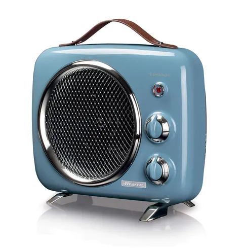Termoventilatore Vintage, Freddo e Caldo, Termostato regolabile, Maniglia per facile