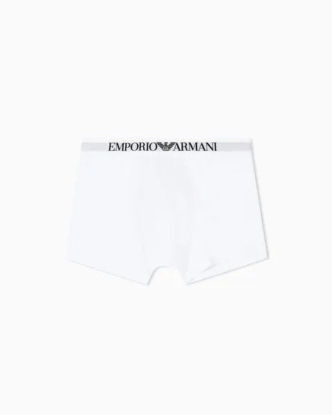 Emporio Armani Boxer da Uomo in Cotone (Confezione da 1), Bianco, M