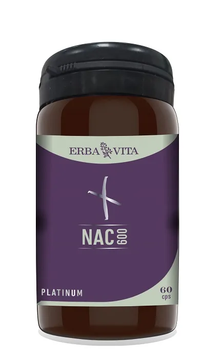ERBA VITA Nac 600 integratore alimentare a base di N-Acetilcisteina 60 Capsule