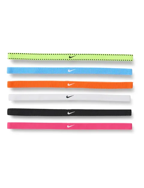 Nike Flex Classic 6PK Fascia per capelli da donna Volt/Vivid Pink/White One Size