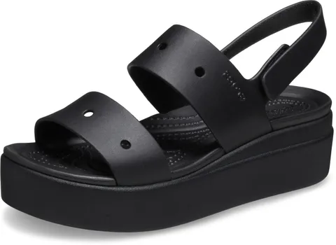 Crocs Brooklyn 4U, Sandali Donna, Nero, 37/38 EU