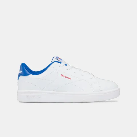 Reebok Sneaker Unisex per Bambini Court Clean, Bianco Vectorred Vectorblue, 27 EU