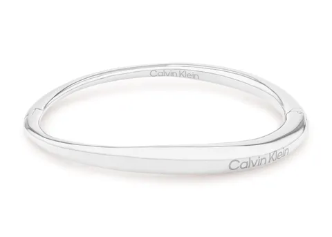 Calvin Klein Braccialetto rigido da donna Collezione Elongated Drops in Acciaio