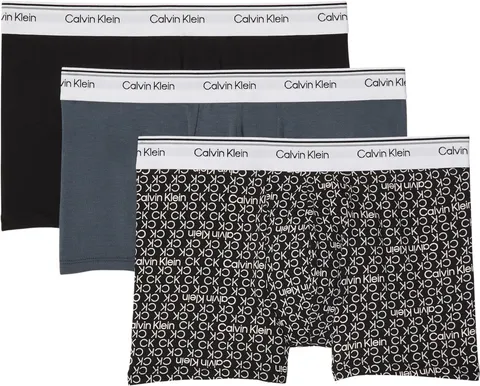 Calvin Klein Uomo Slip Hipster Confezione da 3 Balance con Fascia con Logo, Multicolore