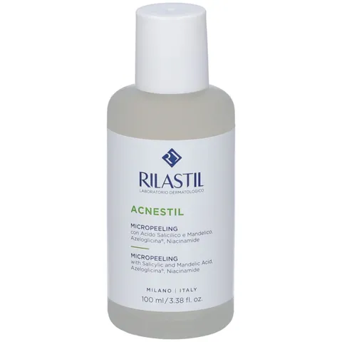 Rilastil Acnestil Micropeeling, Peeling Intensivo Viso con Acido Salicilico, Lozione
