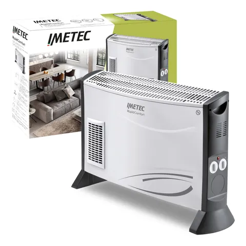 Imetec Rapid Comfort, Termoconvettore 2000W, Risparmio energetico fino al 40%*