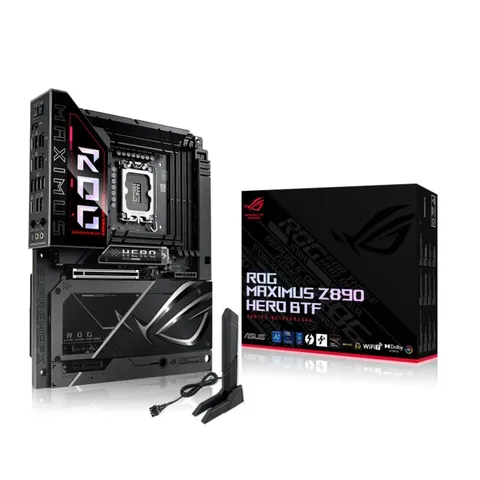 ASUS ROG Maximus Z890 Hero BTF, Scheda Madre Intel ATX, 22+1+2+2 Fasi di Alimentazione