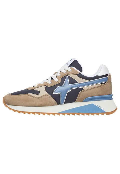 w6yz Sneakers in Tessuto Tecnico e Suede, Tortora 46