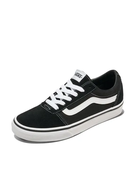 Vans Ward, Sneaker Donna, Suede Canvas Black White, 42 EU