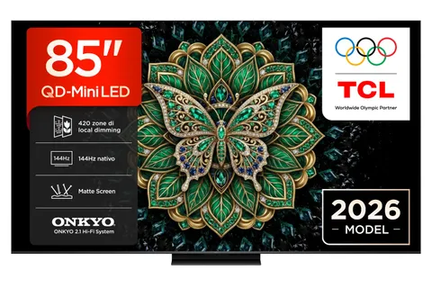 TCL 85C6K Pro - Smart TV QD-Mini LED 4K HDR10+ da 85", 1.000nit
