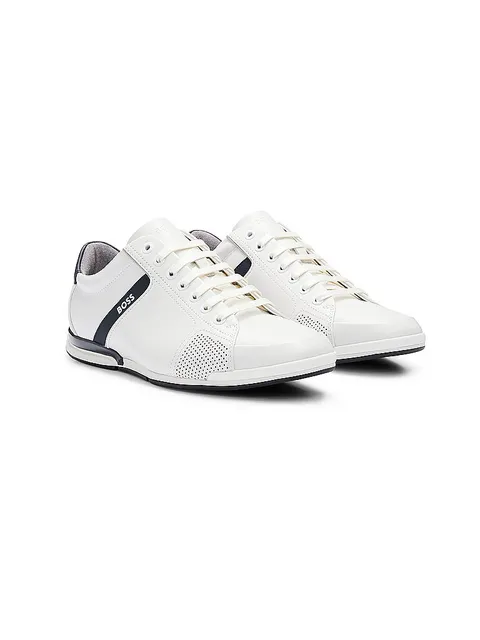 BOSS Uomini Saturn_Lowp_lux4 A_N Sneaker Bianco 47 EU