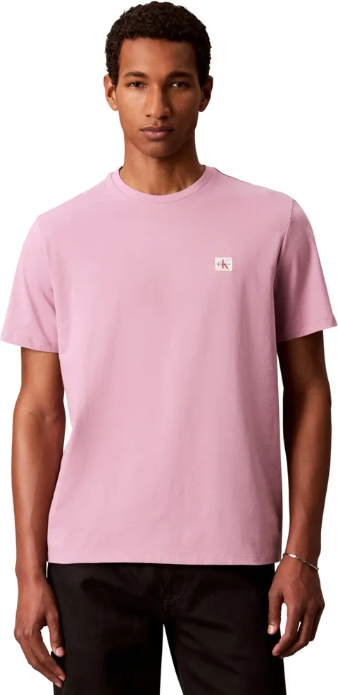 Calvin Klein SS Badge 30S Jersey Classic Tee Lv04Rc272G, Magliette Uomo, Pink (Orchid
