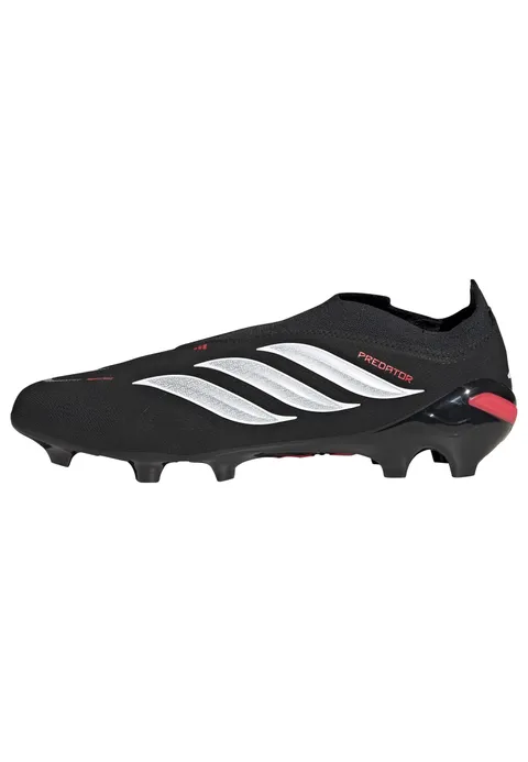 adidas Unisex League Laceless Firm Ground Football Boots Shoes, Core Black/Ftwr