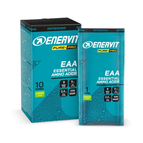 Enervit Pure-Pro Integratore di Aminoacidi Essenziali in Polvere, 5g EAA per Dose, 2.4g