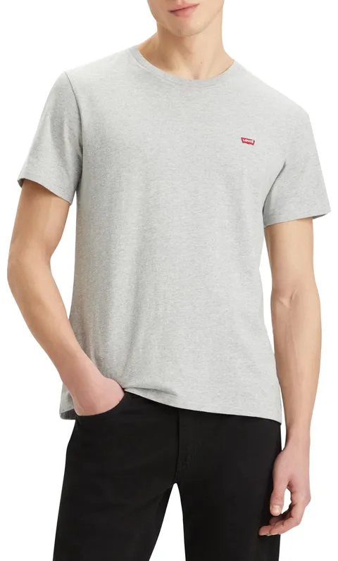 Levi's SS Original Housemark Tee, T-Shirt Uomo, Mid Tone Grey Heather Jersey, XXL