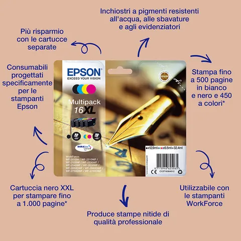 16XL Cartou Epson C13T16344022