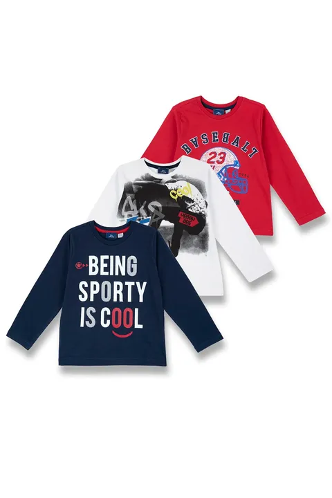 Chicco Set T-shirt Manica Lunga Bambini e ragazzi a Manica Lunga in Cotone NOS