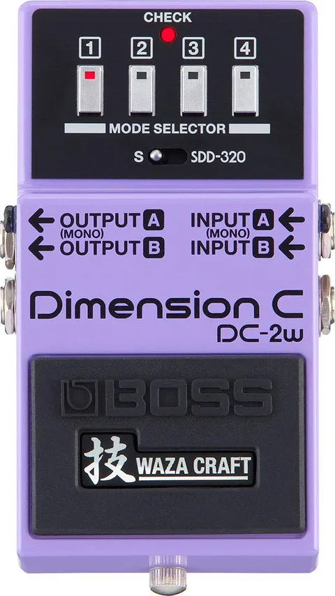 BOSS DC-2W Pedale per chitarra WAZA Craft Dimension C, l'esperienza Dimension dalla