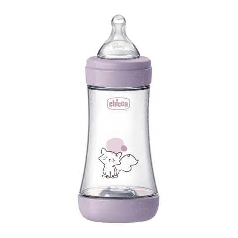 Chicco PERFECT 5 Biberon Anticolica 240ml Lilla