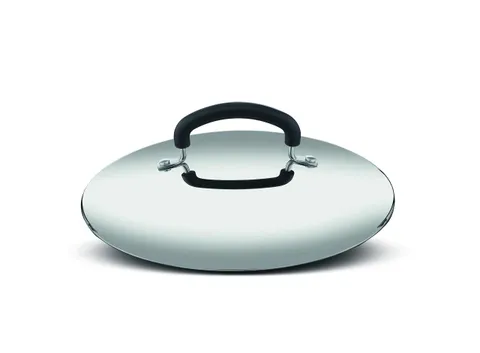 Lagostina Coperchio In Acciaio Inox 18, 10, Grigio E Nero, Diametro 20