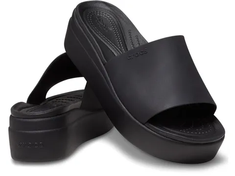 Crocs Donna Brooklyn Slide Ciabatta, Black, 41/42 EU