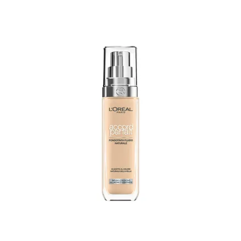 L'Oréal Paris Fondotinta Liquido, Incarnato Uniforme e Illuminato, Finish Naturale, Per