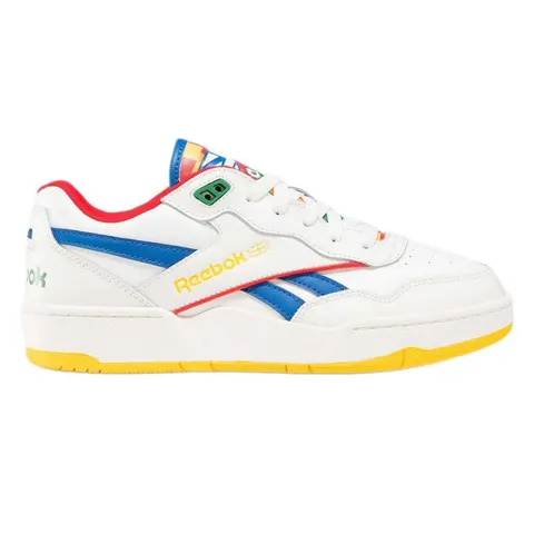 Reebok BB 4000 II - Scarpe da Ginnastica, Chalk/Vecblu/Vecred