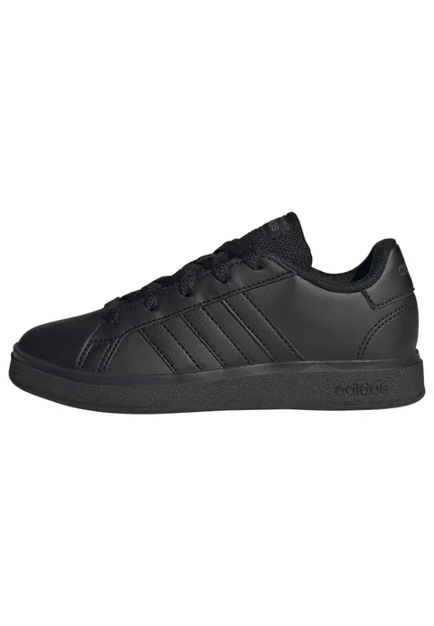 adidas Unisex - Bambini e ragazzi Grand Court Lifestyle Tennis Lace-Up Shoes, Carbon