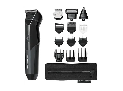 Rowenta X Series 700, Regolabarba Multifunzione con 14 Accessori Inclusi per Capelli