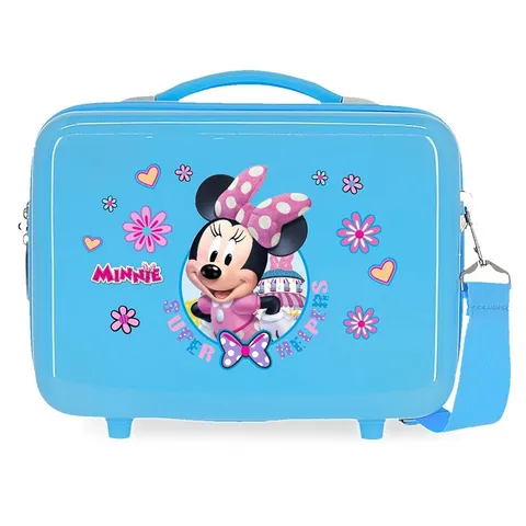 Disney Super Helpers Beauty Case Adattabile con Tracolla, 29 x 21 x 15 cm, Blu