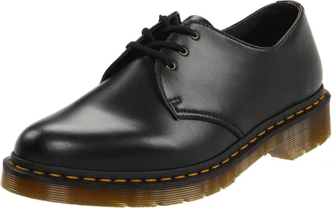 Dr Martens Vegan 1461 Scarpe basse stringate, Unisex, Nero, 36