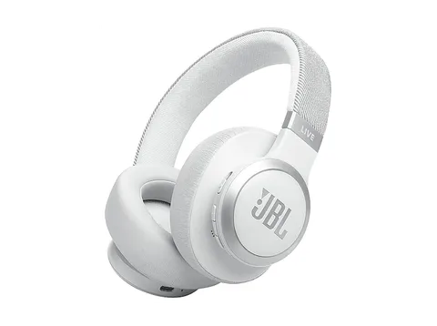 JBL Live 770 NC Over-Ear ANC 65 Ore, Bianco