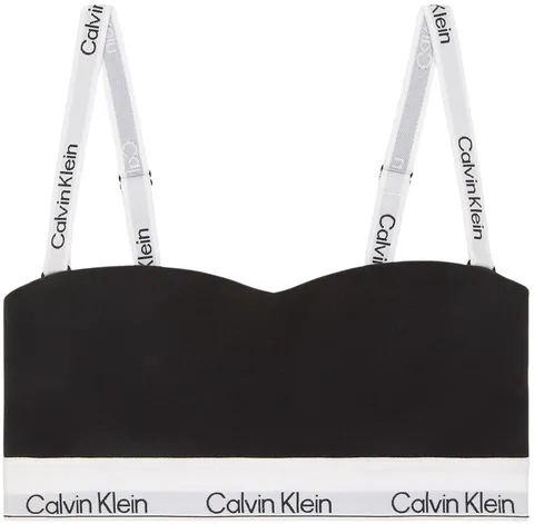 Calvin Klein Donna Bralette Lightly Lined a Fascia, Nero (Black), XL