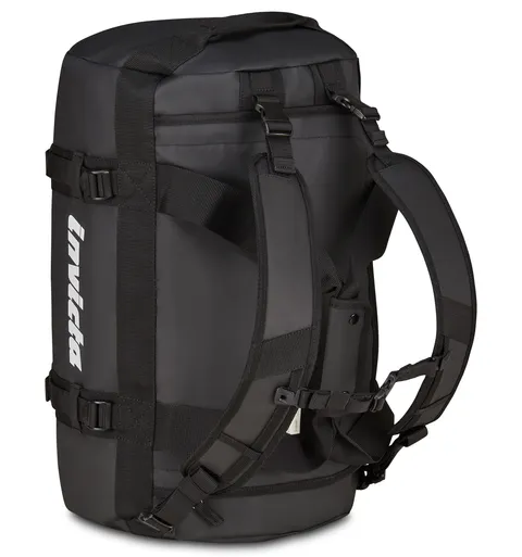 Invicta Zaino da Viaggio 50L - 51x33x33 cm, Nero, Borsone con Spallacci Amovibili, Tasca